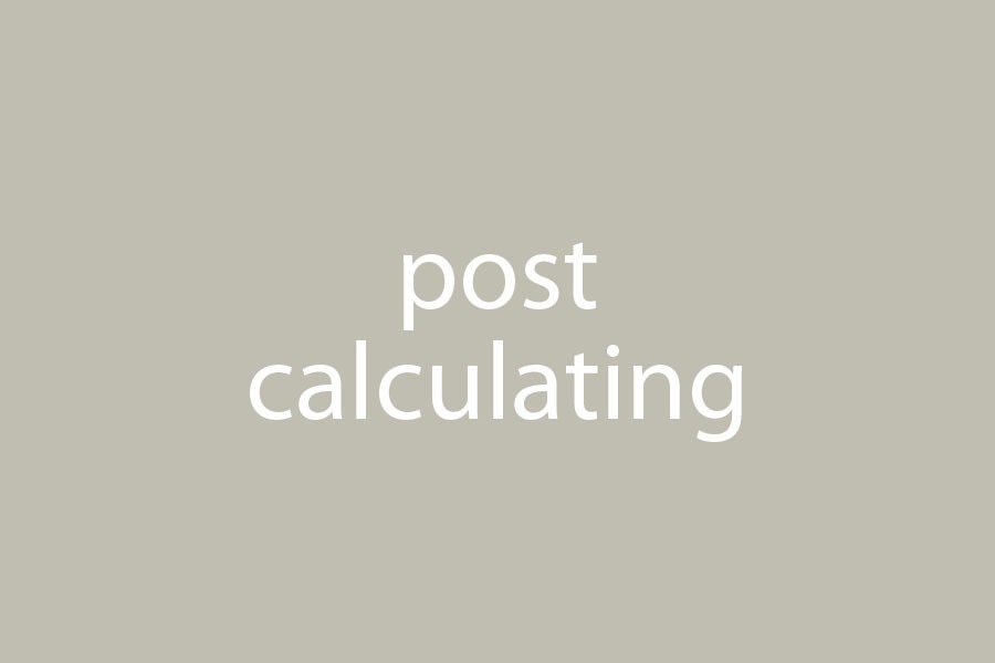 Calculating